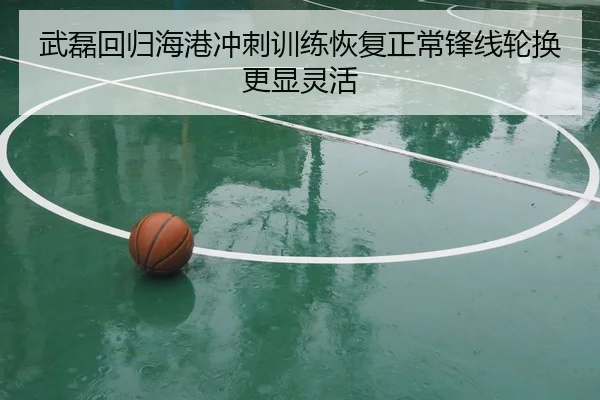 武磊回归海港冲刺训练恢复正常锋线轮换更显灵活